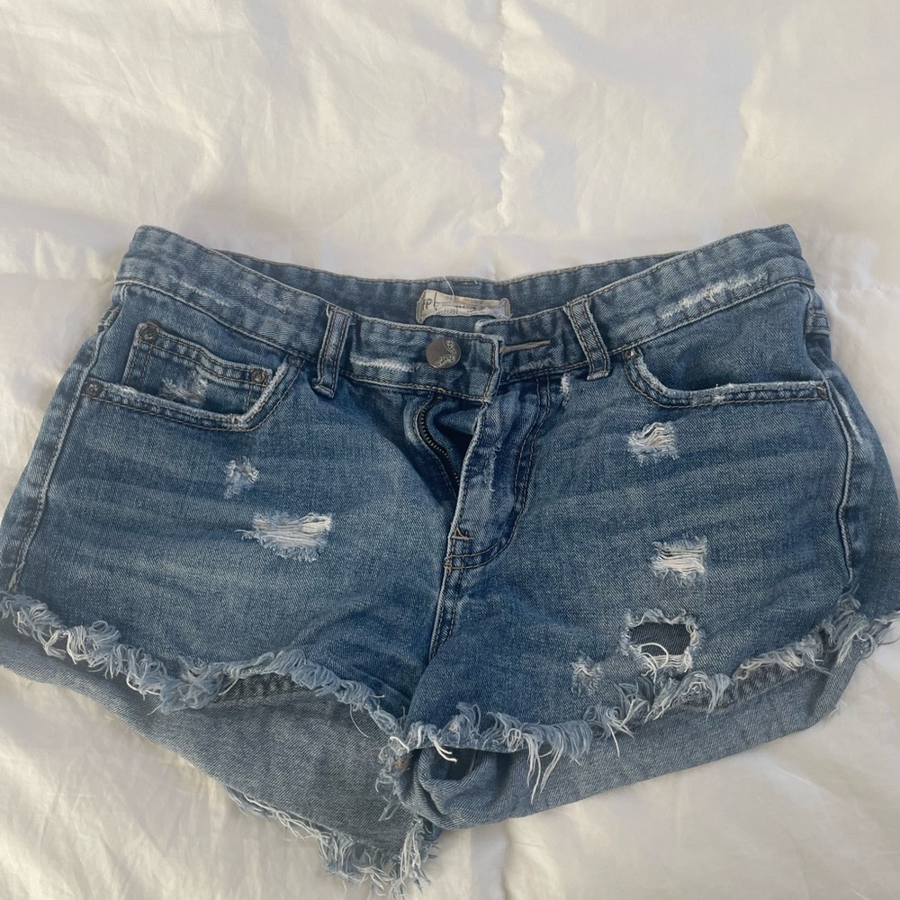 Distressed Denim Women's Shorts